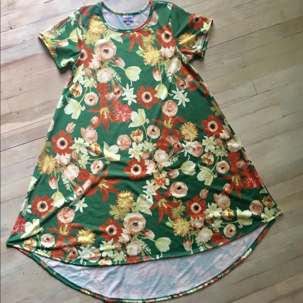 LuLaRoe Carly Floral Dress Size Small